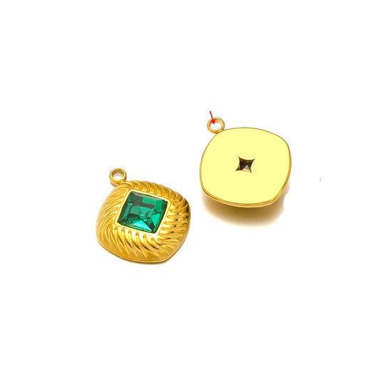 STRASS ROMBO VERDE