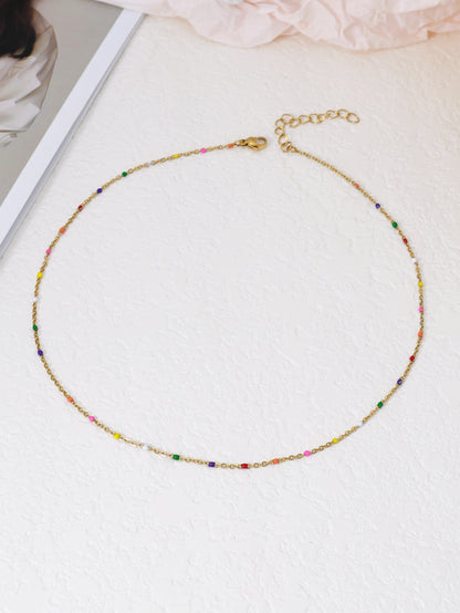 COLLANA PALLINE COLORATE