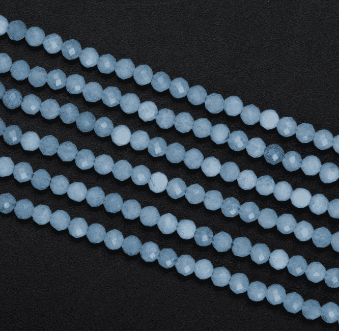BRACCIALE ACQUAMARINA SFACCETTATA 3 mm