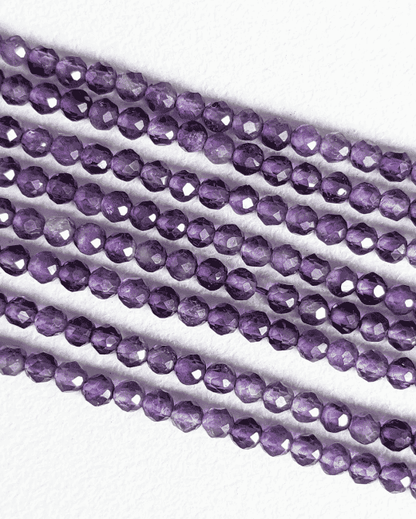 BRACCIALE AMETISTA SFACCETTATA 3 mm