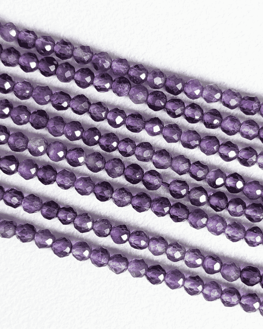 BRACCIALE AMETISTA SFACCETTATA 3 mm